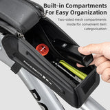 NNEOBA 1.7L Waterproof Frame Bike Touchscreen Case Holder Bag Black