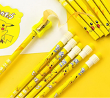 12-Piece Cartoon Anime Figure Pencils