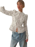 Women's Lace Shrug Blouse
