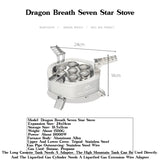 NNEOBA Seven Star 18000W Portable Gas Stove Silver