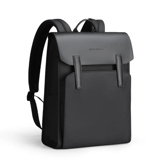 NNEOBA Classic Leather Laptop Backpack Black