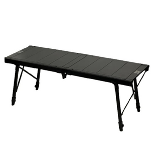 NNEOBA Folding Camping Table Adjustable IGT-Compatible Black