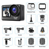 NNEOBA 4K Sports Action Camera Active HDR Video Black