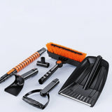 Retractable Car Snow Brush & Ice Scraper Set – Extendable Windshield Glass Cleaning Tool