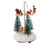 Animated Christmas Village Flying Sleigh Decoration