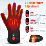 NNEOBA Heated Gloves Rechargeable Battery Electric Ski Gloves for Men and Women