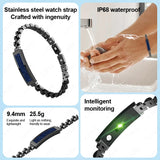 NNEOBA Pedometer Health Smart Bracelet Black