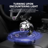 NNEOBA Solar-Powered Rotating Car Air Freshener–Suspension Perfume Diffuser Black