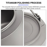 NNEOBA Ultralight Titanium Camping Kettle Outdoor Tea & Coffee Pot Grey