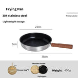 NNEOBA Camping Non-Stick Frying Pan Silver