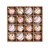 16PCS Electroplated Christmas Ball Ornament Set