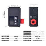 NNEOBA Mini Electric Bike Air Pump 120PSI Pocket-Sized with Digital Display Black