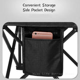 NNEOBA Portable Outdoor Camping Chair with Footrest - Folding Moon Chair