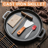 NNEOBA Non-Stick Camping Cast Iron Frying Pan