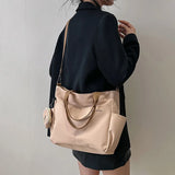 NNEOBA Women's Oxford Tote Crossbody Shoulder Handbag (Khaki)