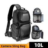 NNEOBA 10L Hardshell Camera Sling Bag Grey