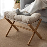 NNEOBA Versatile Velvet Footstool: Stylish, Easy-to-Clean, Space-Saving Design