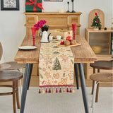 Christmas Gingerbread Man Jacquard Table Runner