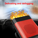NNEOBA Electric Car Heater Cooling Fan  Windshield Defogger Demister Red