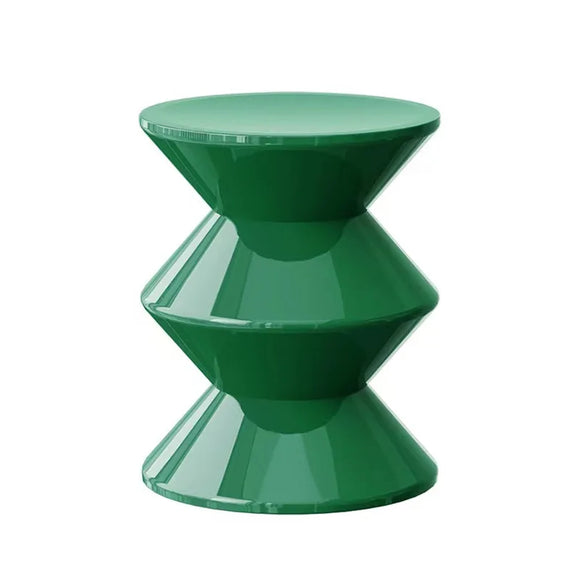 NNEOBA Nordic Ottoman Shoe Changing Stool - Modern Minimalist Designer Stool in Large Green