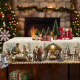 Christmas Nativity Scene Tablecloth