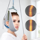 NNEOBA Over-Door Hanging Neck Traction Kit Adjustable Cervical Stretcher Green