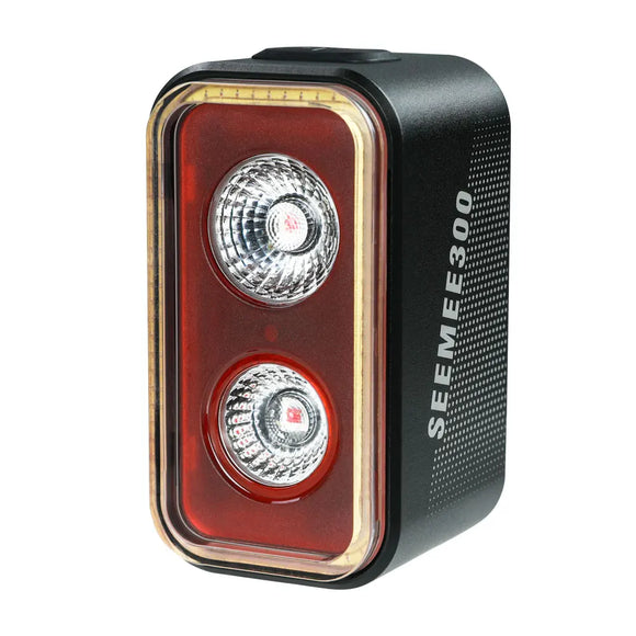 NNEOBA 300 Lumen Smart Bike Taillight USB-C Rechargeable Light Black