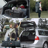 NNEOBA 150L Folding Camping Storage Bag Waterproof Black
