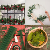 10Pcs Green Floral Wire Stems for Flower Arrangements