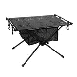 NNEOBA Portable Aluminum Camping Folding Table with IGT Compatibility Black