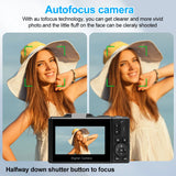 NNEOBA Digital Camera with Zoom Autofocus Black