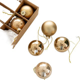 6PCS Glass Christmas Ball Ornament Set