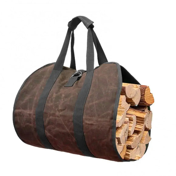 NNEOBA Canvas Firewood Carrier Log Carrying Bag