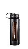 NNEOBA 1000ML Heat-Resistant Glass Water Cup Black