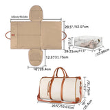 NNEOBA Foldable Travel Duffel Bag Beige