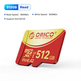 ORICO 512GB MicroSDXC Memory Card UHS-I U3 Class 10 V30 A1