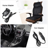 NNEOBA Heated Vibrating Chair Massager Pad for Neck & Back
