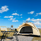 NNEOBA 3–4 Person Outdoor Quick-Opening Camping Tent Fully Automatic Ivory
