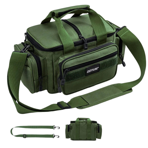 NNEOBA High-Capacity Tackle Shoulder Bag Outdoor Green