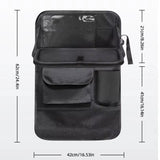 NNEOBA 2Pcs Car Seat Back Storage Bag Multi-Pocket Backseat Organizer Black