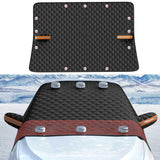 NNEOBA Magnetic Car Snow & Ice Protector All Season Windshield Cover Black