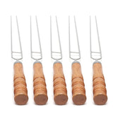 NNEOBA 10PCS Stainless Steel BBQ Skewers Black