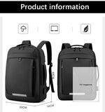 NNEOBA Leather Laptop Backpack Black