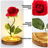NNEOBA Beauty and the Beast Eternal Rose in Glass