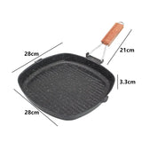 NNEOBA 1pc Foldable Iron Steak Skillet