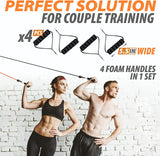 NNEOBA Resistance Bands for Yoga & Fitness Training
