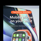 NNEOBA Android Smartwatch Rotary Camera Orange