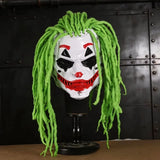 Cyberpunk Clown Mask with Green Hair