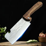 NNEOBA Folding Forged Cleaver Knife Brown