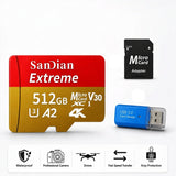 512GB MicroSD Memory Card High-Speed TF Flash Card
